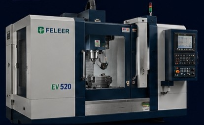 Acessório de usinagem de precisão utilizado no Centro de Usinagem Feeler EV520